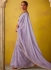 Lavender glass tissue sequins embroidered wedding saree with blouse 2152